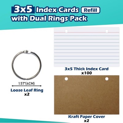 oxford index card binder refills Refills, White, 2 Hole Punched, 50/PK (73571): Binders & Binder Accessories rings for added capacity Index Card Binder Refills, White