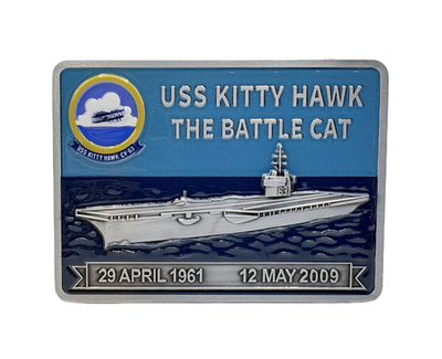 #ad USS Kitty Hawk CV 63 Commemorative Challenge Coin $19.99