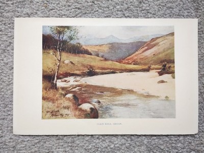 Glen Rose, Arran - Antique Print - 1929 (Seller ref v2)