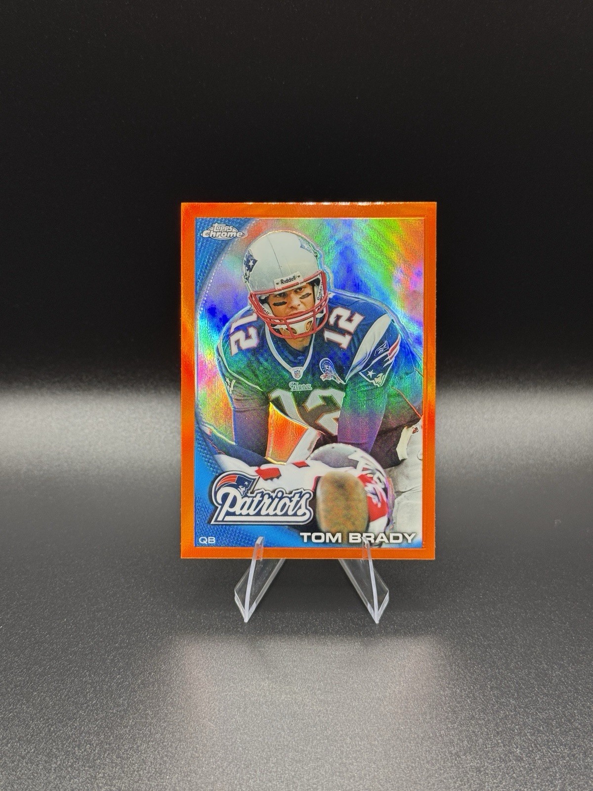2010 Topps Chrome - Tom Brady #C80 Orange Refractor RARE NM