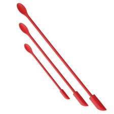 ✅3pcs Jar and Bottle Scraper Set Long Spatula Flexible Scoop Kitchen Tool Set✅
