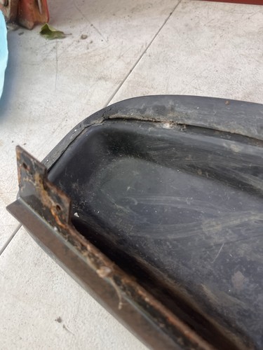 1975-80 Dodge Truck D100 RAMCHARGER Glove Box Door Lid Black OEM Dashpad - Foto 18 di 20