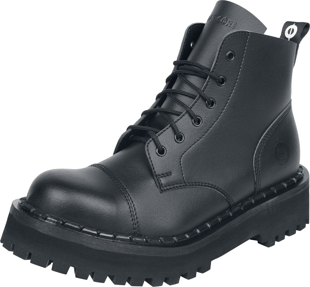 Кроссовки Altercore Boot Herren 656 VEGAN BLACK schwarz Basics, одежда для готики, панка, рока