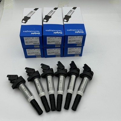 6PCS Delphi Ignition Coils Metal Set for BMW 135i 335i 325i 535i X6 Z4 X3 X5