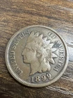 1899 1C Indian Penny Cent  BN Actual Coin Solid Pricing Fine