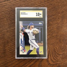 bo bichette 2020 Topps RC SGC 10 Pristine Gold Label #78 Rookie Pop 21