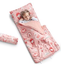 Toddler Nap Mat with Pillow and Blanket, Kids Sleeping Bag Mat for Daycare  ...