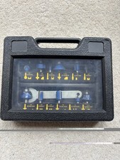 TITAN 1/4 SHANK ROUTER BITS 11 PIECE SET FOR WOOD AND MDF USED CONDITION