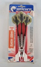 Unicorn Satin Slim English Darts Steel Tip 14 Gram Chrome Brass Made In England