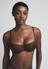 SKIMS Ultimate Push-Up Balconette Bra Cocoa 34D MSRP 64