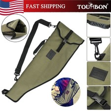 Bolsa para pistola de nailon Tourbon acolchada antideslizante cubierta para pistola táctica estuche de almacenamiento para rifle escopeta