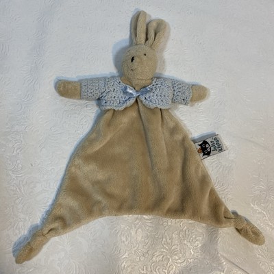 Jellycat Jellykitten Tan Bunny Soother in Blue Sweater Comforter Flat Lovey Star