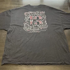 Hot Leathers Sturgis 2013 Rally T-Shirt 3XL Black Tattoo Font Biker Graphic Tee