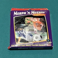 BRAND NEW Vintage 1999 DaMert Plastic SOCCER Morph 'N Motion Slide Puzzle