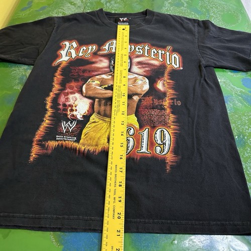 Vintage Rey Mysterio 619 WWE Youth Large T-Shirt WWF ECW Lucha Libre 2007 Dom L - Picture 7 of 7