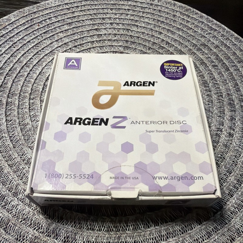 Dental Zirconia, Argen Z Anterior Disc 98x16 Shade # 4
