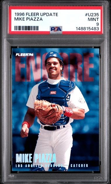 Mike Piazza 1996 FLEER UPDATE #U235 PSA 9 MINT