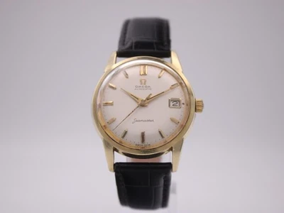 Vintage omega seamaster automatic watch, 1961 gold tone, cream dial, men's class - Image 1 of 4