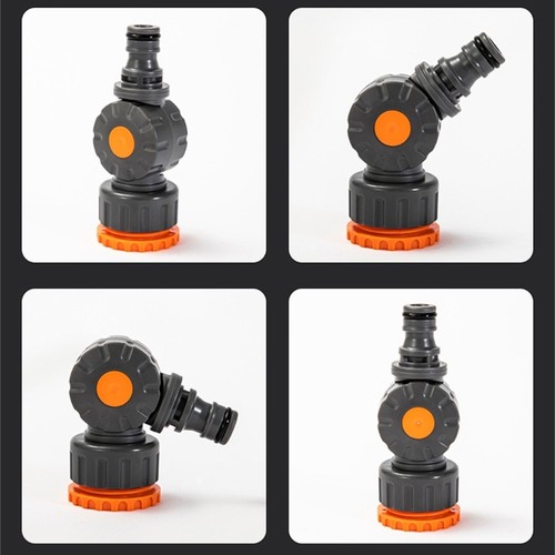 Double 6 Point Thread Rotating Spout Adapter ABS Plastic Switches Valves - Picture 4 of 8