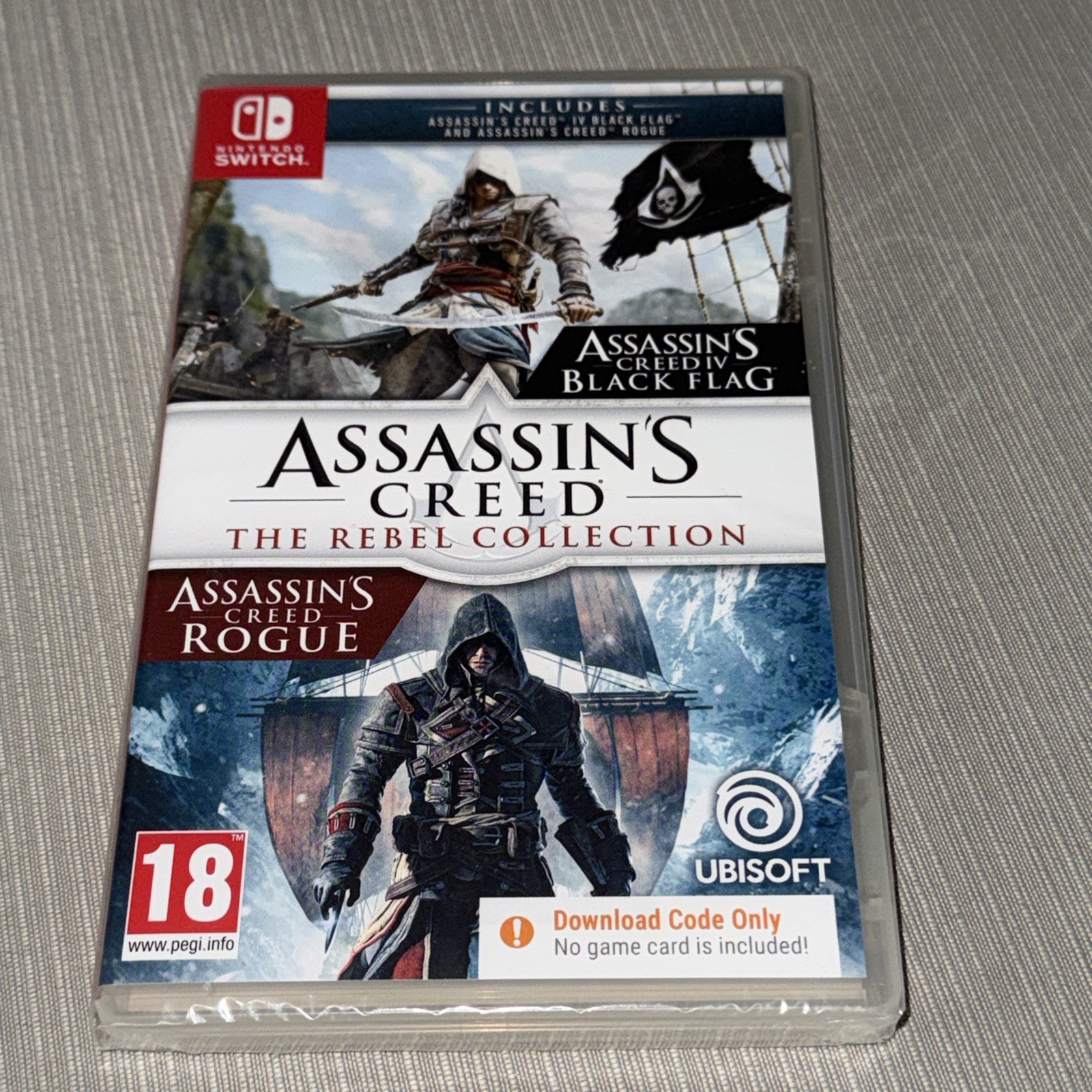 Assassin's Creed The Rebel Collection (Nintendo Switch, 2019) Code In A Box *NEW