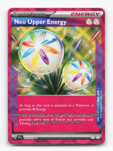 2024 Pokemon Temporal Forces/TEF Neo Upper Energy 162/162 ACE Holofoil NM