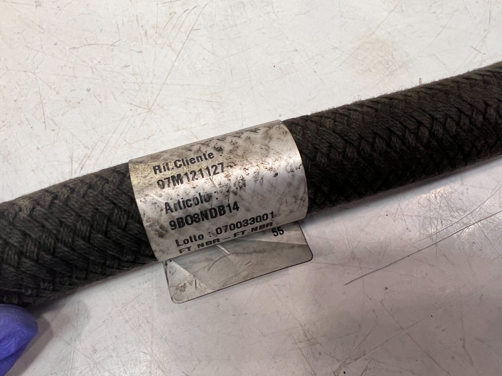 Lamborghini Murcielago Coolant hose P/N 07M121127