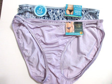 Vanity Fair 2-Pack Illumination String BIKINI Panties 18108 Blue Violet  8/XL