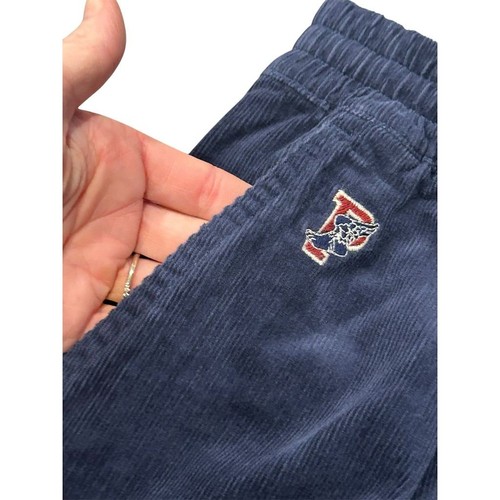 Polo Ralph Lauren Corduroy Pants Boys Size 16 Navy Blue Embroidered P Lettering - Picture 10 of 15
