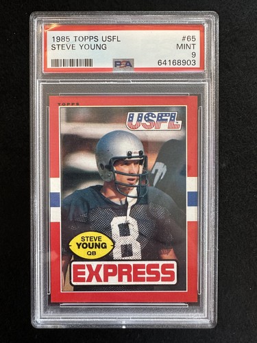 1985 Topps USFL Steve Young (#65) PSA 9 HOFer, Rookie Card ^GRUMPYBUCK**