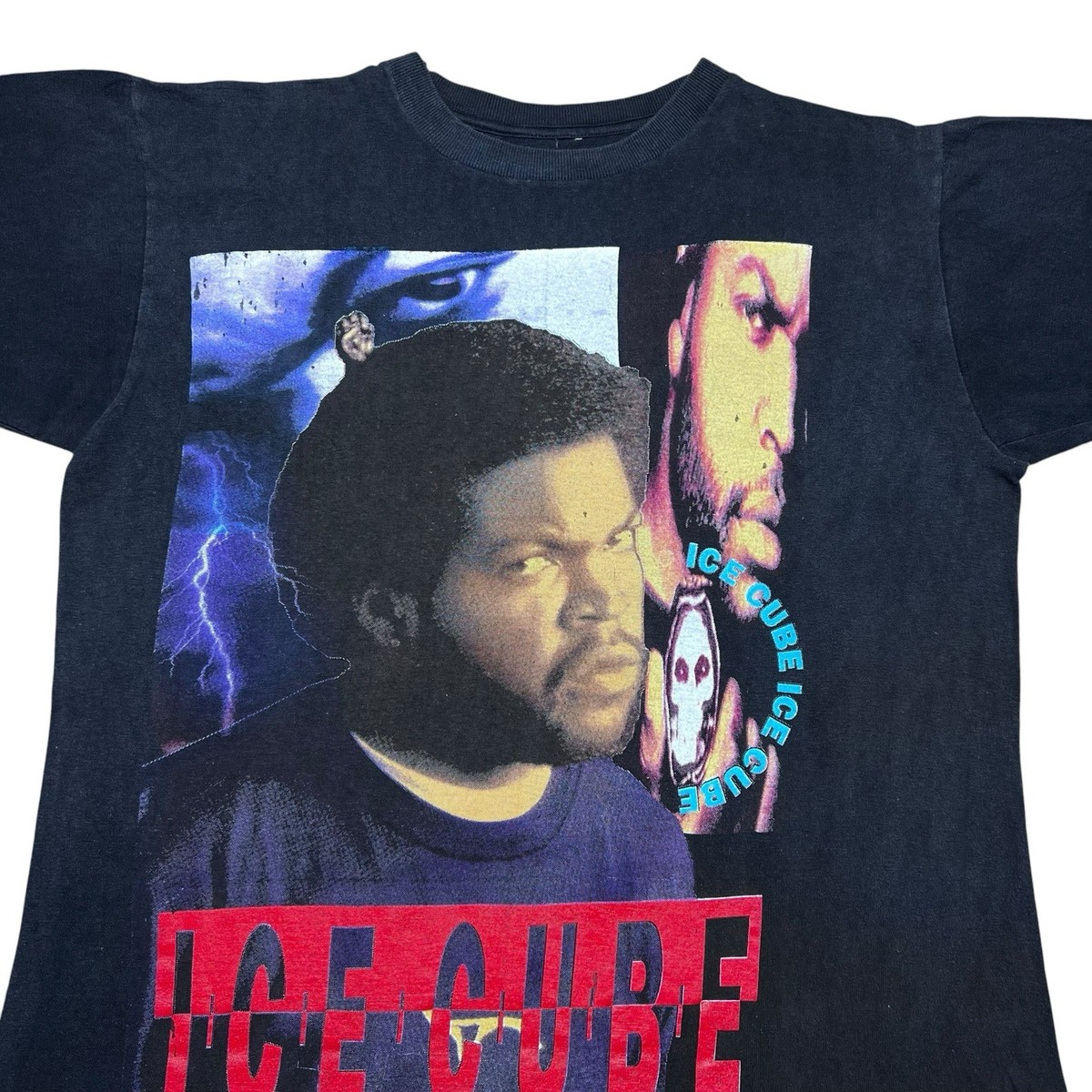 Vintage 1990s Ice Cube The Predator Rap Tee Double Sided Graphic T