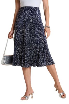 Plissee-Damenrock 25 Zoll elastische Taille, Crinkle-Absatz-Design von Amber