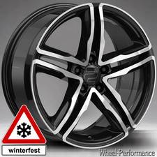 19 Zoll W11 Alufelgen 8,5x19 5x112 ET30 - schwarz poliert für Skoda