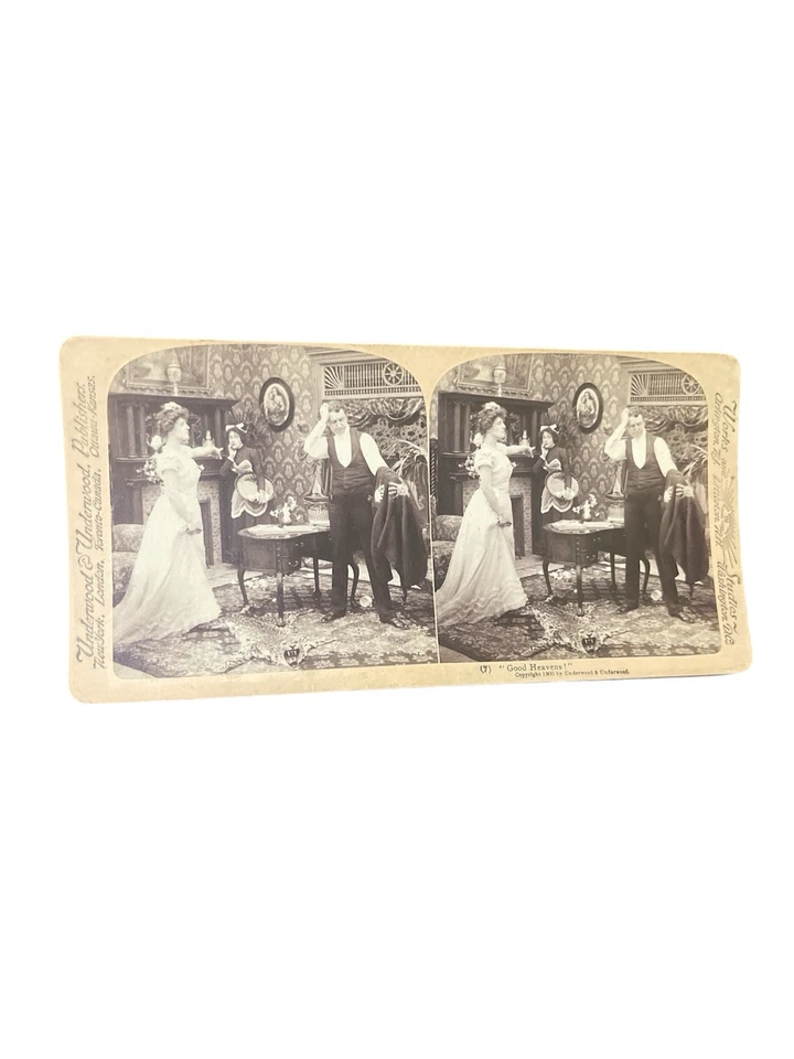 6 cartões estereoscópicos 1900 Underwood e Underwood 2 cartões Keystone - Imagem 4 de 4