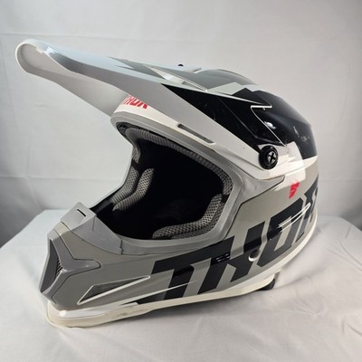 THOR Sector Fader Black/Grey Helmet Size M 57-58cm Dot Certified