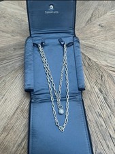 Tiffany & Co. HardWear Sterling Silver 925 Cultured Pearl Pendant Necklace 32in