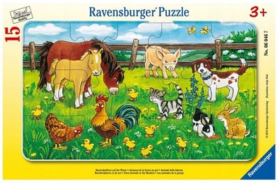 Ravensburger 15 Stück Puzzle-Haustiere (6046) Alter 3+