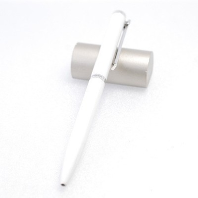 Tiffany Executive T-clip Ballpoint Pen AG925 Pearl White Twist Type Writing