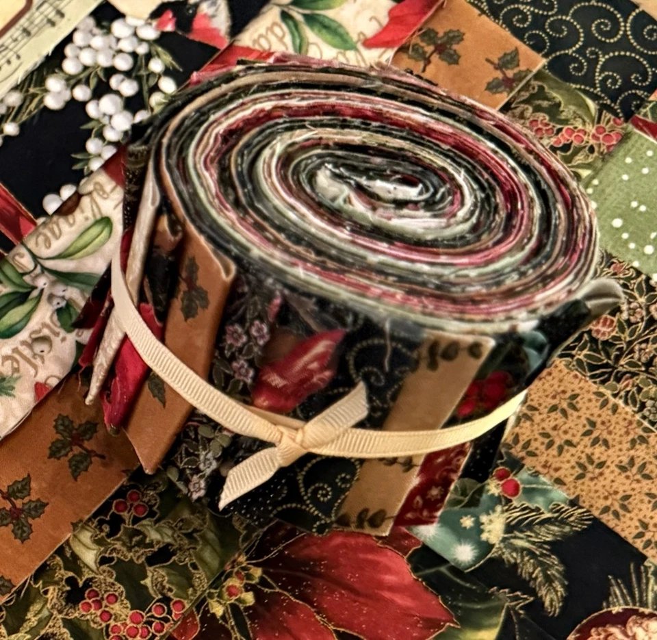 Cozy 20 Strip Winter Jelly Roll, Quilt Shop Fabric ~ Moda, Hoffman, Andover, etc - Image 4 of 4