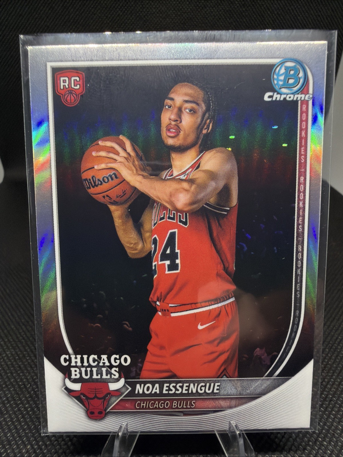 2025-26 Bowman - Chrome Rookie Red Rc Logo Variation Noa Essengue #BRR-12 (RC)