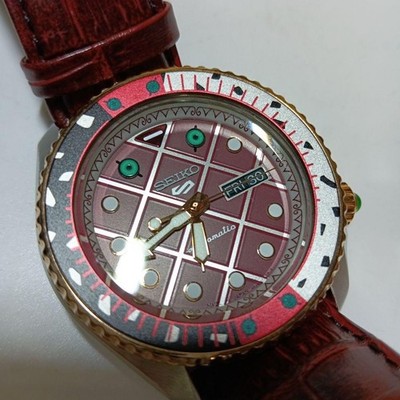 ジョジョ腕時計　SBSA034 Near Mint] JoJo 's Bizarre Adventure Seiko 5 Sports Watch DIAVOLO