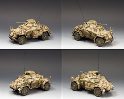 King & Country AK092 Sd Kfz 222 Armoured Car (North Africa-Desert)