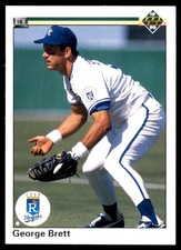 George Brett 1990 Upper Deck #124 Royals MLB READ FREE SHIPPING AutographDen