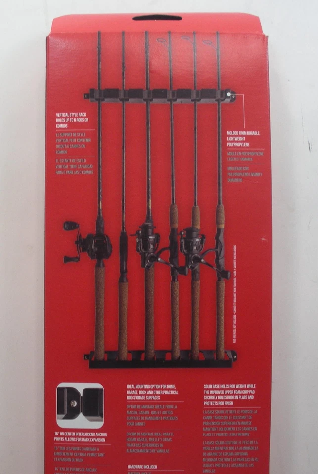 Berkley 1546009 BRMV6 Vertical Mount Rod Holder For 6 Rods - Image 2 of 4