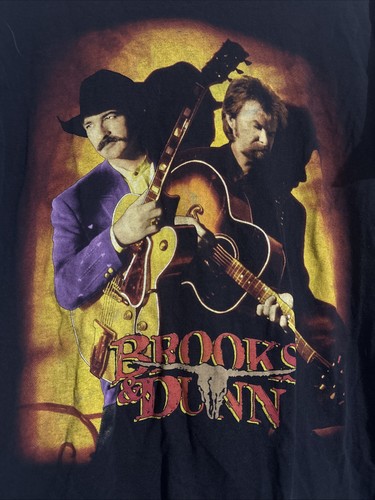 Vintage Brooks And Dunn Single Stitch 1997 Tour Of America T-Shirt Size L - Picture 3 of 6