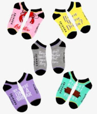 Friends Television TV Series Quotes Womens Low Cut No Show Socks Shoe Size 5-10