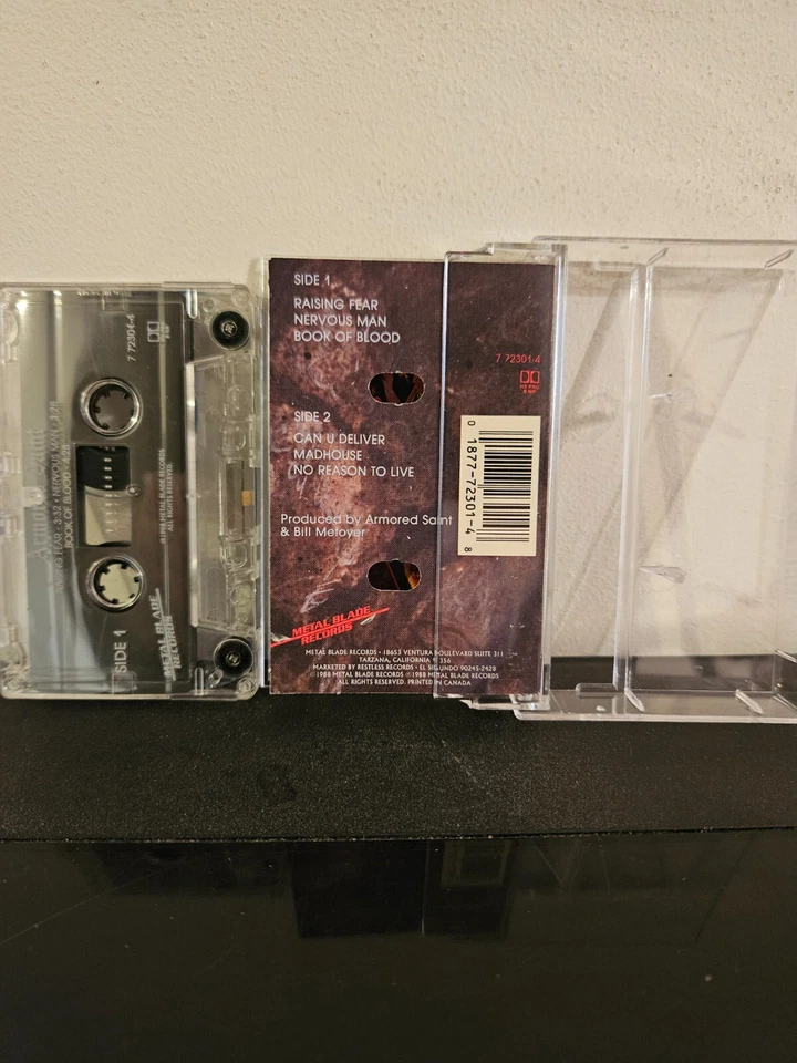 ARMORED SAINT Saints Will Conquer Live 1988 CASSETTE TAPE LIVE EP HEAVY METAL - Image 2 of 4