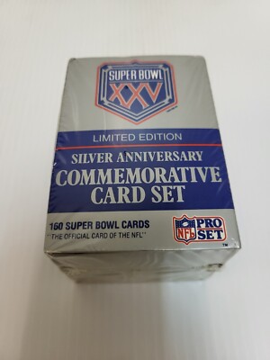NFL Super Bowl XXV - Limited Edition Silver Anniversary 160 Card Set | eBay NFL Super Bowl XXV - Limited Edition Silver Anniversary 160 Card Set | eBay