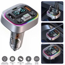Car Wireless Bluetooth LED FM Transmitter MP3 Player PD USB Car Charger Adapter