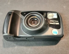 VTG Pentax Zoom 90-WR Black Weather Resistant film camera, Film Tested, NICE!