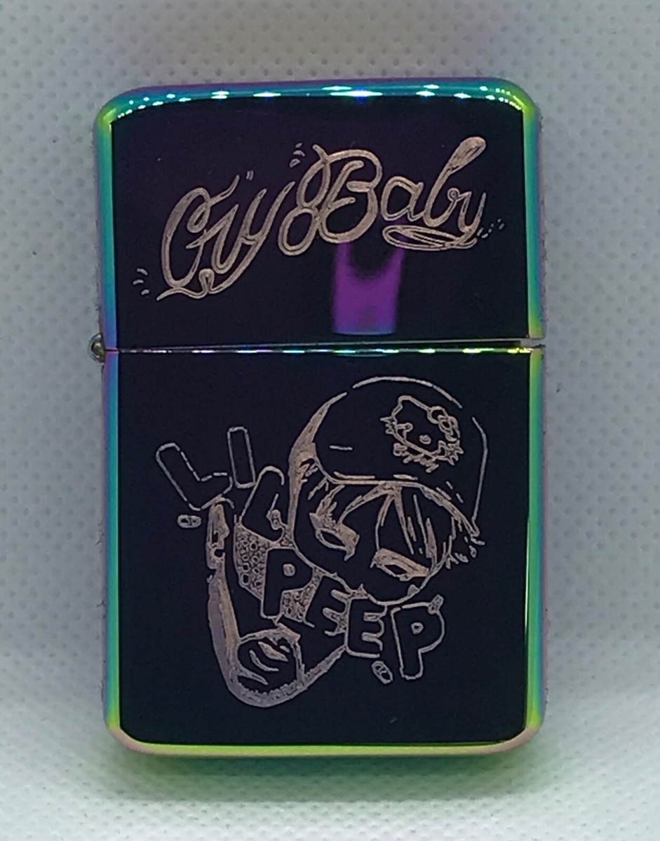 LIL PEEP LIGHTER spectrum *FREE ENGRAVING* finish rap music Cry